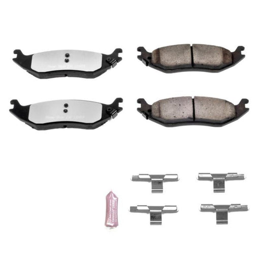 PowerStop Rear Brake Pads w/ Hardware: Dodge Durango (03-09) / Ram 1500 (02-10) / Ram 1500 Van (2003) / Ram 1500 Classic (19-24) Brakes, Rotors & Pads offroad accessory | Iron Ridge Offroad