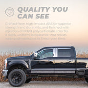 Putco 10-20 RAM 2500/3500 Set of 2 Chrome Window Visors | Ram 2500/3500 (09-24) (480138) Deflectors offroad accessory | Iron Ridge Offroad