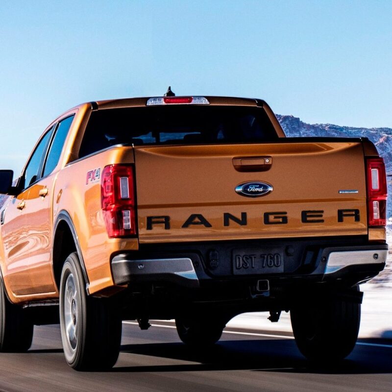 Putco 19 - 20 Ford Ranger - Black Platinum Tailgate Letters RANGER Exterior Styling offroad accessory | Iron Ridge Offroad
