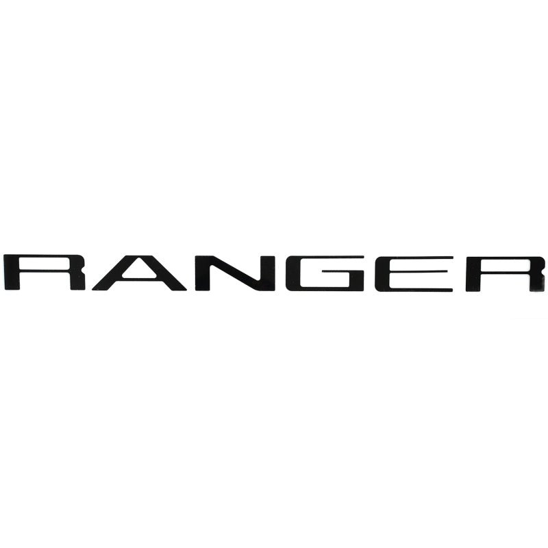 Putco 19 - 20 Ford Ranger - Black Platinum Tailgate Letters RANGER Exterior Styling offroad accessory | Iron Ridge Offroad