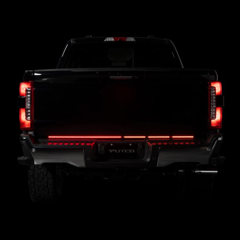 Putco 19 - 24 Ford Ranger 48In Direct Fit Blade Kit Tailgate Bars Equipped w Factory LED Taillamps Lights offroad accessory | Iron Ridge Offroad
