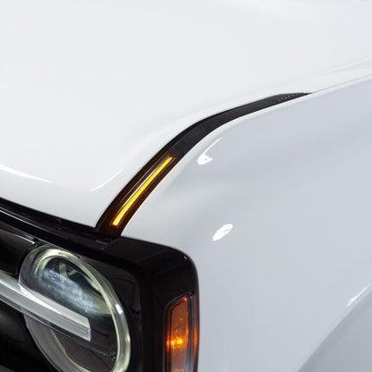 Putco 22 - 24 Ford Bronco Luminix DRL LED Light Hood Limb Riser (Factory Hood Side Hinge Replacements) Exterior Styling offroad accessory | Iron Ridge Offroad