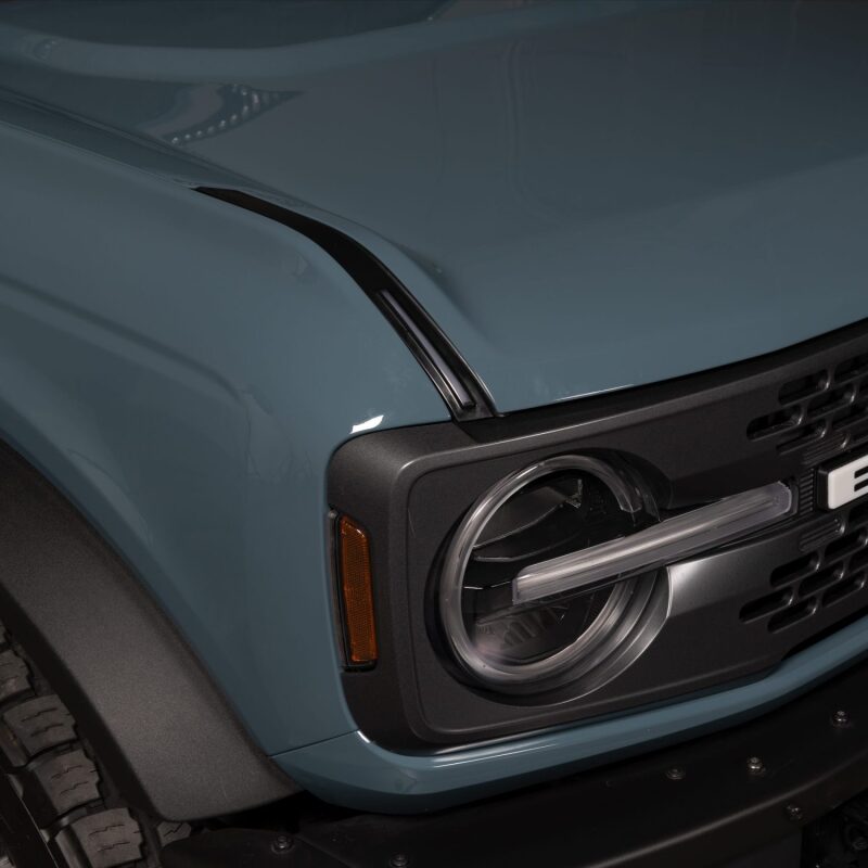 Putco 22 - 24 Ford Bronco Luminix DRL LED Light Hood Limb Riser (Factory Hood Side Hinge Replacements) Exterior Styling offroad accessory | Iron Ridge Offroad