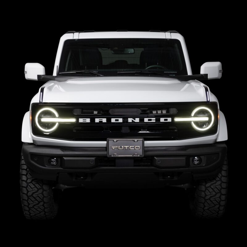 Putco 22 - 24 Ford Bronco Luminix DRL LED Light Hood Limb Riser (Factory Hood Side Hinge Replacements) Exterior Styling offroad accessory | Iron Ridge Offroad