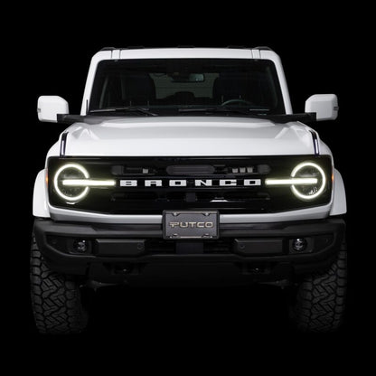 Putco 22 - 24 Ford Bronco Luminix DRL LED Light Hood Limb Riser (Factory Hood Side Hinge Replacements) Exterior Styling offroad accessory | Iron Ridge Offroad