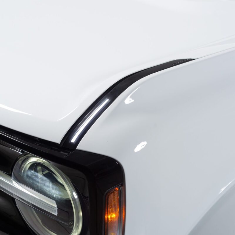Putco 22 - 24 Ford Bronco Luminix DRL LED Light Hood Limb Riser (Factory Hood Side Hinge Replacements) Exterior Styling offroad accessory | Iron Ridge Offroad