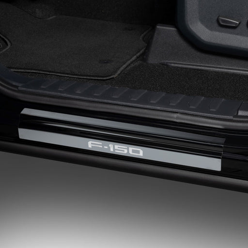 Putco Bronco Etching 4pcs Black Platinum Door Sills - 2021+ Ford Bronco 4 DR Interior Accessories offroad accessory | Iron Ridge Offroad