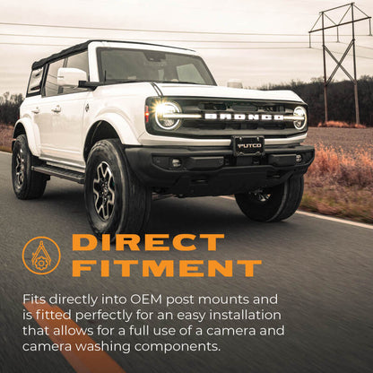 Putco Emblem Does Not Fit Front Camera Models - 2021+ Ford Bronco Exterior Styling offroad accessory | Iron Ridge Offroad