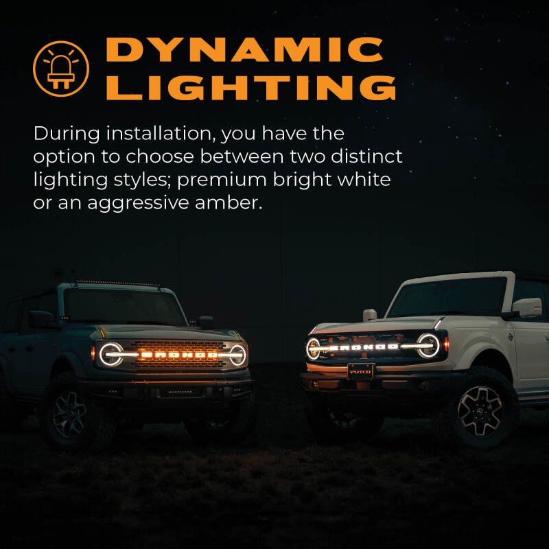 Putco Emblem Does Not Fit Front Camera Models - 2021+ Ford Bronco Exterior Styling offroad accessory | Iron Ridge Offroad