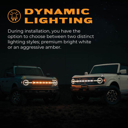 Putco Emblem Does Not Fit Front Camera Models - 2021+ Ford Bronco Exterior Styling offroad accessory | Iron Ridge Offroad