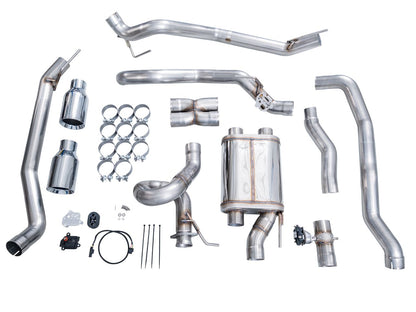 AWE Tuning SwitchPath™ Cat-Back Exhaust Chrome Silver Tips Ford Ranger Raptor | 2024-26 (3025-32306)