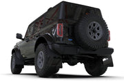 Rally Armor Mud Flaps|Area Blue Logo - 2021+ Ford Bronco w/ Steel Bumper / No Rock Rails Body Armor & Protection offroad accessory | Iron Ridge Offroad