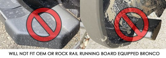 Rally Armor Mud Flaps|Orange Logo - 2021+ Ford Bronco w/ Steel Bumper / No Rock Rails Body Armor & Protection offroad accessory | Iron Ridge Offroad