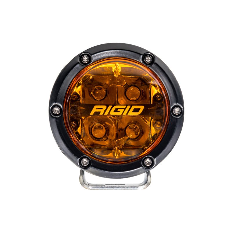 Rigid Industries 360 - Series 4 in Fog Beam Amber PRO Lens Cube Lights - Pair Lights offroad accessory | Iron Ridge Offroad