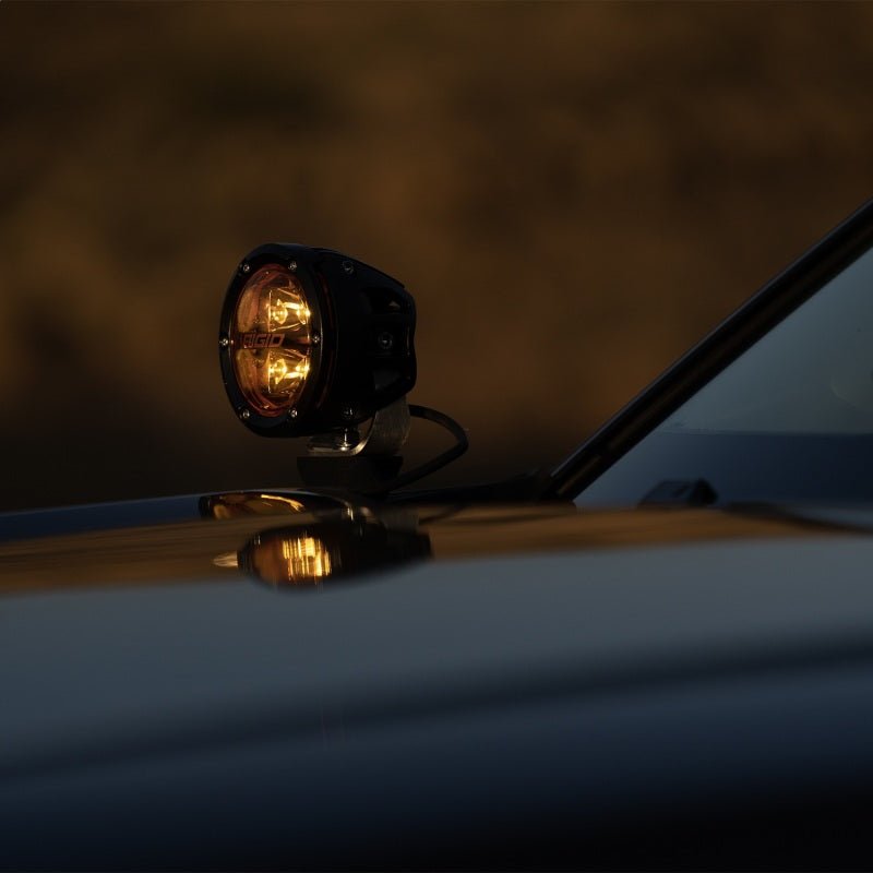 Rigid Industries 360 - Series 4 in Fog Beam Amber PRO Lens Cube Lights - Pair Lights offroad accessory | Iron Ridge Offroad
