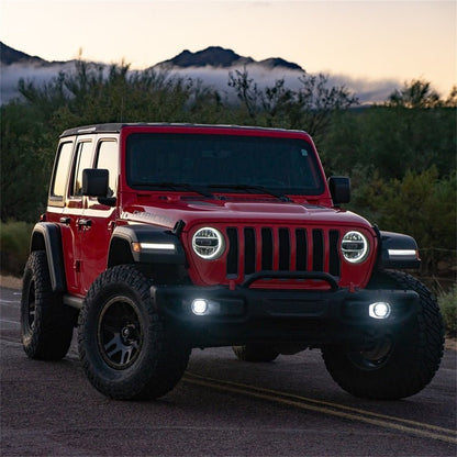 Rigid Industries 360 - Series 4 in LED SAE J583 White Fog Light - Pair Lights offroad accessory | Iron Ridge Offroad