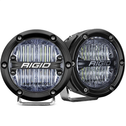 Rigid Industries 360 - Series 4 in LED SAE J583 White Fog Light - Pair Lights offroad accessory | Iron Ridge Offroad