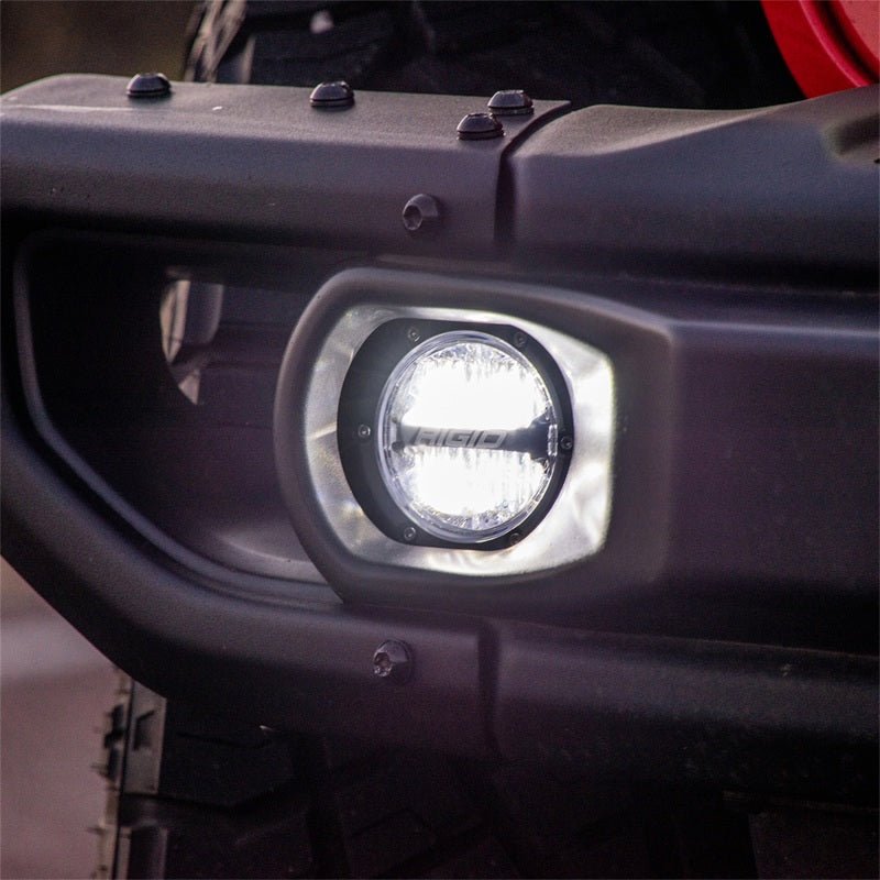 Rigid Industries 360 - Series 4 in LED SAE J583 White Fog Light - Pair Lights offroad accessory | Iron Ridge Offroad