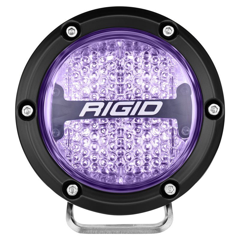 Rigid Industries 360 - Series 4in LED Off - Road Diffused Beam - RGBW Backlight (Pair) Lights offroad accessory | Iron Ridge Offroad