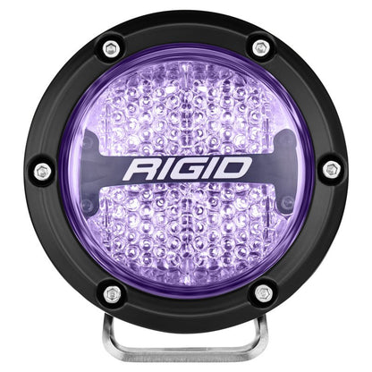 Rigid Industries 360 - Series 4in LED Off - Road Diffused Beam - RGBW Backlight (Pair) Lights offroad accessory | Iron Ridge Offroad