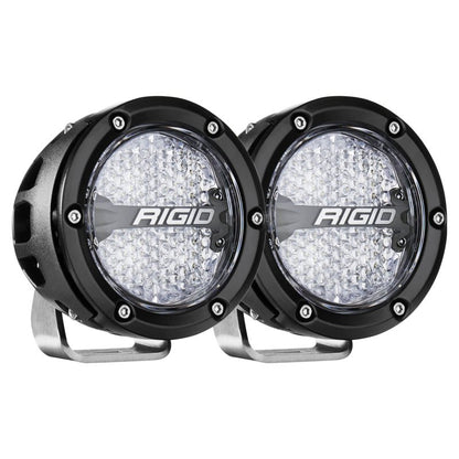 Rigid Industries 360 - Series 4in LED Off - Road Diffused Beam - RGBW Backlight (Pair) Lights offroad accessory | Iron Ridge Offroad