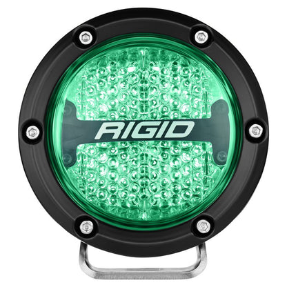 Rigid Industries 360 - Series 4in LED Off - Road Diffused Beam - RGBW Backlight (Pair) Lights offroad accessory | Iron Ridge Offroad