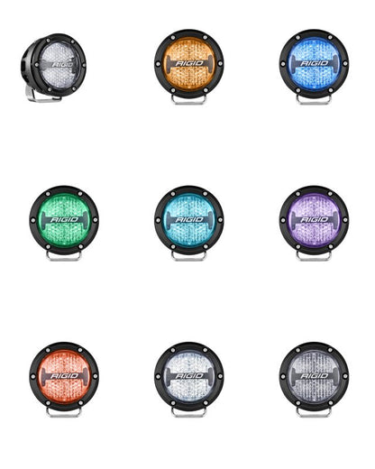 Rigid Industries 360 - Series 4in LED Off - Road Diffused Beam - RGBW Backlight (Pair) Lights offroad accessory | Iron Ridge Offroad