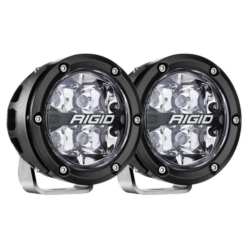 Rigid Industries 360 - Series 4in LED Off - Road Spot Beam - RGBW (Pair) Lights offroad accessory | Iron Ridge Offroad