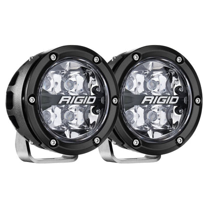 Rigid Industries 360 - Series 4in LED Off - Road Spot Beam - RGBW (Pair) Lights offroad accessory | Iron Ridge Offroad
