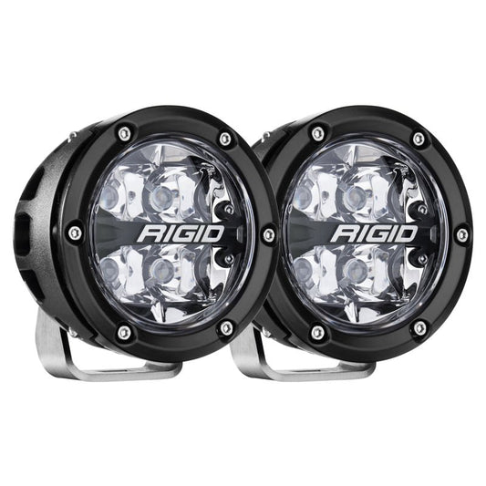Rigid Industries 360 - Series 4in LED Off - Road Spot Beam - RGBW (Pair) Lights offroad accessory | Iron Ridge Offroad