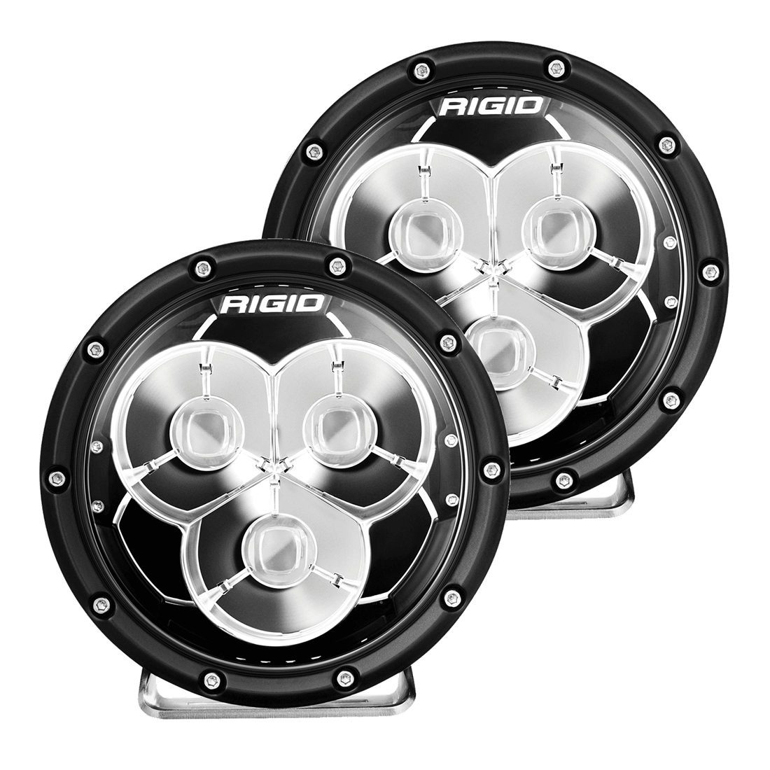 Rigid Industries 360 - Series Laser Optic 6 in Amber Backlight - Pair Lights offroad accessory | Iron Ridge Offroad