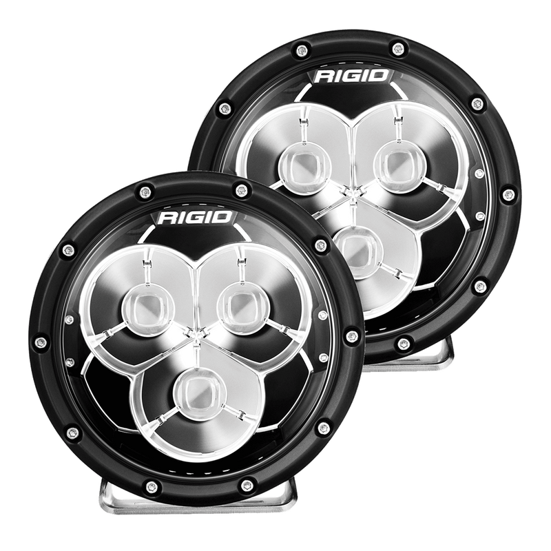 Rigid Industries 360 - Series Laser Optic 6 in Amber Backlight - Pair Lights offroad accessory | Iron Ridge Offroad