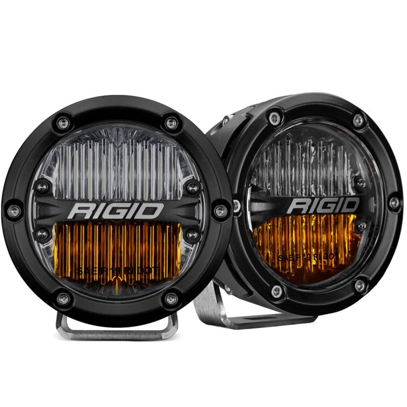 Rigid Industries 360 - Series SAE Fog Yellow/White Pair Lights offroad accessory | Iron Ridge Offroad