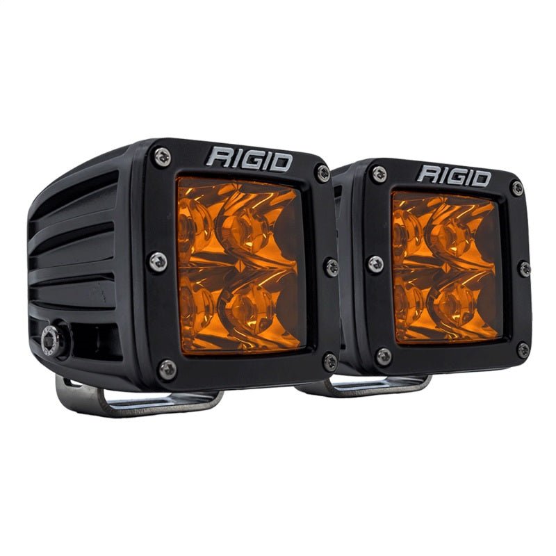 Rigid Industries D - Series Spot w/ Amber PRO Lens (Pair) Lights offroad accessory | Iron Ridge Offroad