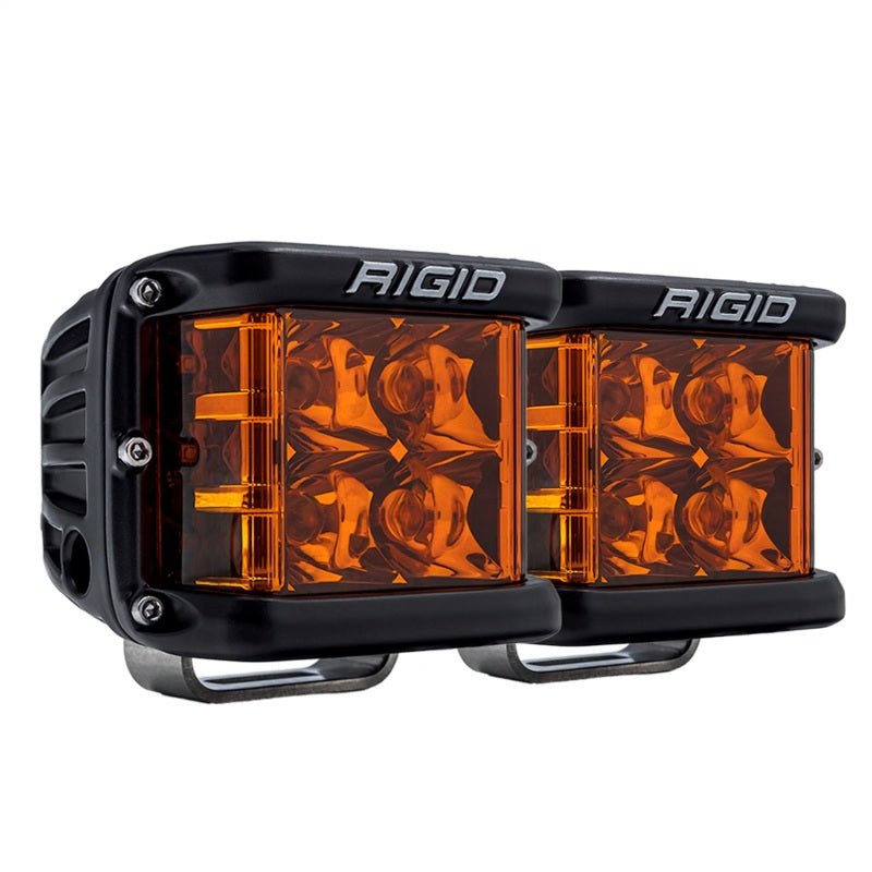 Rigid Industries D - SS Spot w/ Amber PRO Lens (Pair) Lights offroad accessory | Iron Ridge Offroad