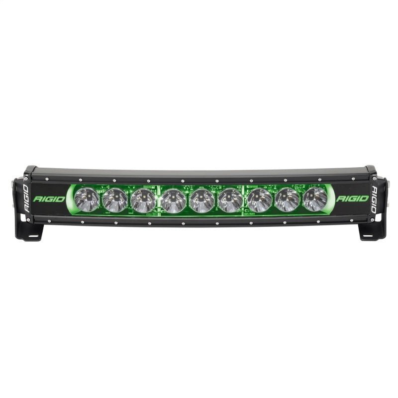 Rigid Industries Radiance+ Curved 20in. RGBW Light Bar Lights offroad accessory | Iron Ridge Offroad