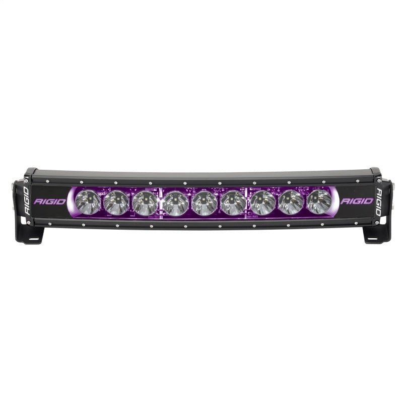 Rigid Industries Radiance+ Curved 20in. RGBW Light Bar Lights offroad accessory | Iron Ridge Offroad