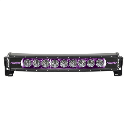 Rigid Industries Radiance+ Curved 20in. RGBW Light Bar Lights offroad accessory | Iron Ridge Offroad