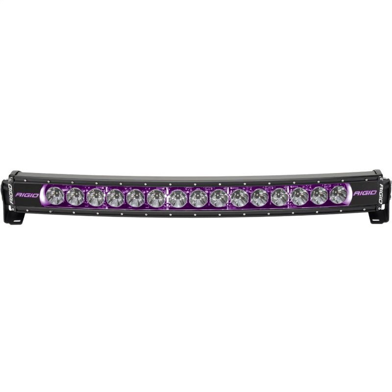 Rigid Industries Radiance+ Curved 30in. RGBW Light Bar Lights offroad accessory | Iron Ridge Offroad
