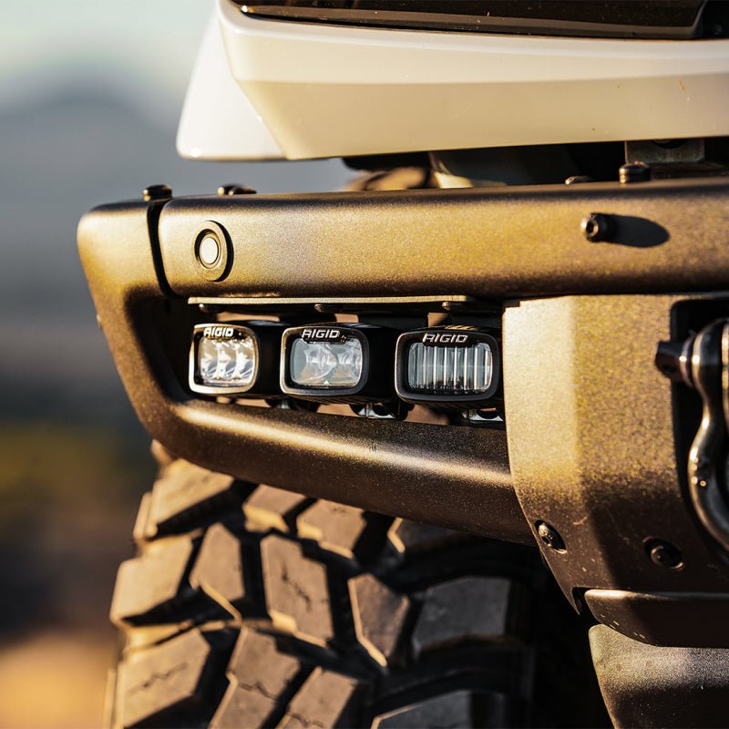 Rigid Industries Triple SR - M Fog Light Kit - 2021+ Ford Bronco Lights offroad accessory | Iron Ridge Offroad