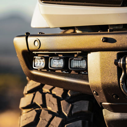 Rigid Industries Triple SR - M Fog Light Kit - 2021+ Ford Bronco Lights offroad accessory | Iron Ridge Offroad