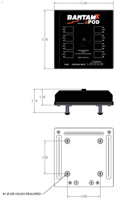 Spod BantamX Touchscreen for Uni 36 In Battery Cables Programmers & Chips offroad accessory | Iron Ridge Offroad