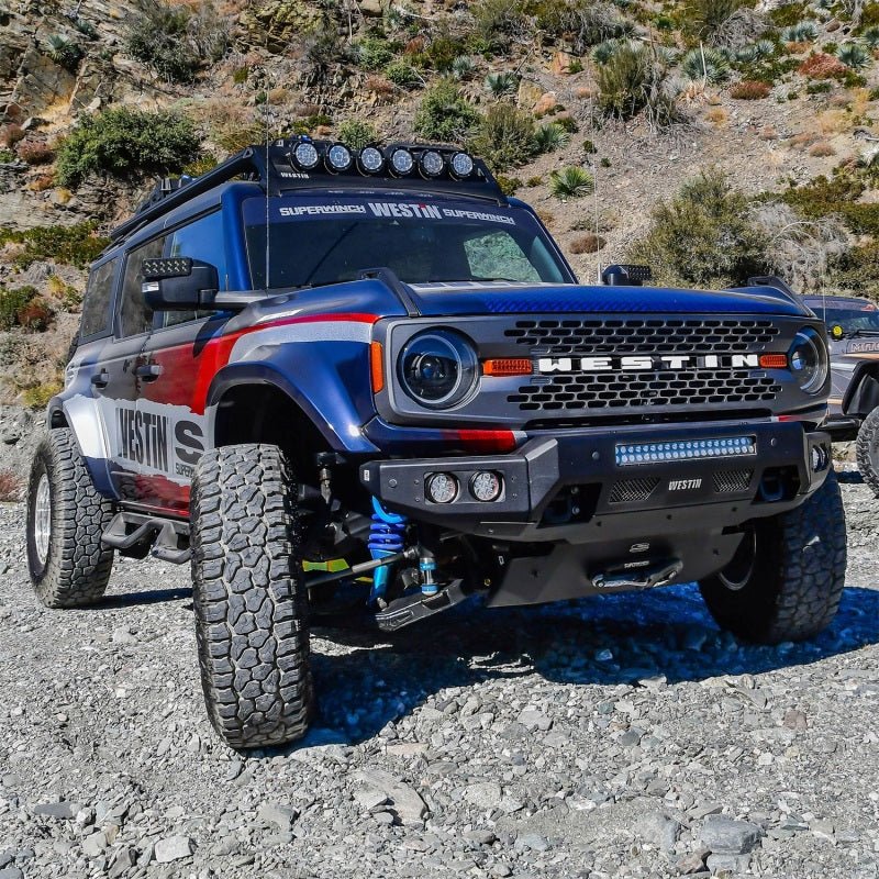 Superwinch Hidden Winch Mount - 2021+ Ford Bronco Bumpers offroad accessory | Iron Ridge Offroad