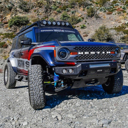 Superwinch Hidden Winch Mount - 2021+ Ford Bronco Bumpers offroad accessory | Iron Ridge Offroad