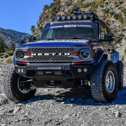 Superwinch Hidden Winch Mount - 2021+ Ford Bronco Bumpers offroad accessory | Iron Ridge Offroad