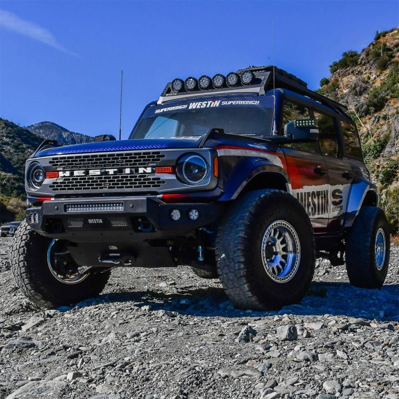 Superwinch Hidden Winch Mount - 2021+ Ford Bronco Bumpers offroad accessory | Iron Ridge Offroad