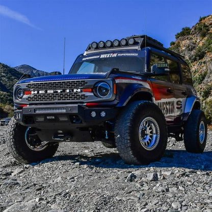 Superwinch Hidden Winch Mount - 2021+ Ford Bronco Bumpers offroad accessory | Iron Ridge Offroad