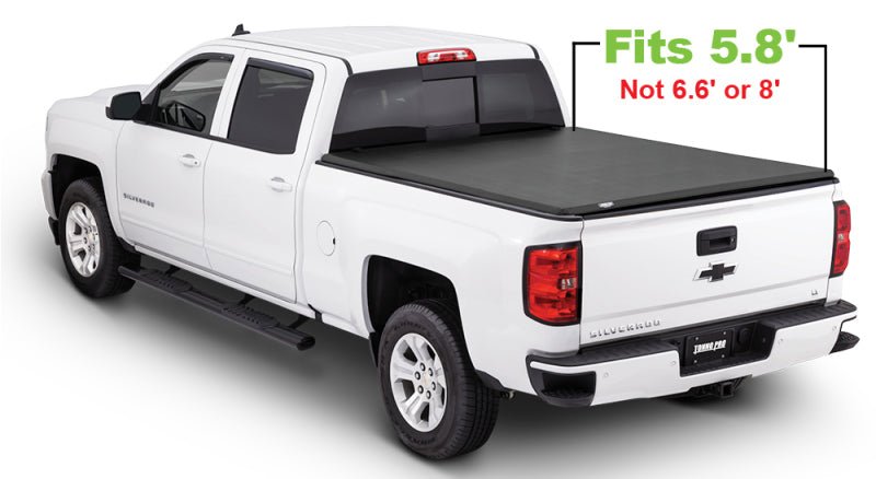 Tonno Pro 5.8ft Lo-Roll Tonneau Cover | GMC Sierra 1500 / Silverado 1500 (19-26) (LR-1095) Tonneau Covers offroad accessory | Iron Ridge Offroad