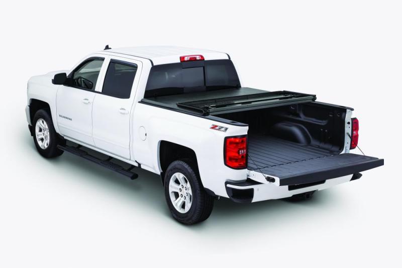 Tonno Pro 6ft Fleetside Hard Fold Tonneau Cover | Chevrolet Colorado (15-22) / GMC Canyon (15-22) (HF-165) Tonneau Covers offroad accessory | Iron Ridge Offroad