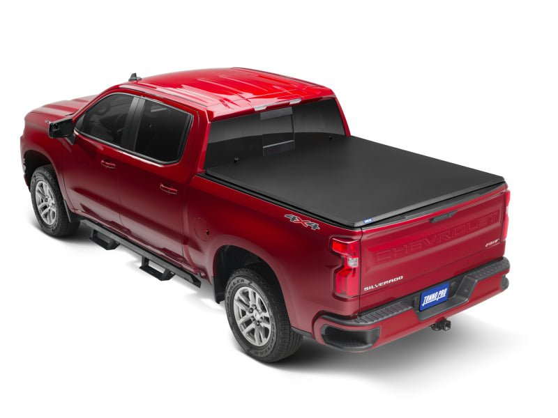 Tonno Pro Tri-Fold Tonneau Cover | GMC Sierra 1500 / Silverado 1500 (19-26) / Silverado ZR2 (22-26) / Sierra AT4 (19-26) (42-117) Tonneau Covers offroad accessory | Iron Ridge Offroad